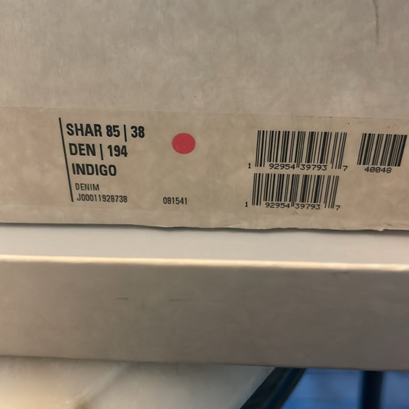 Jimmy Choo Blue Denim Peep Toe Heels - Picture 8 of 8